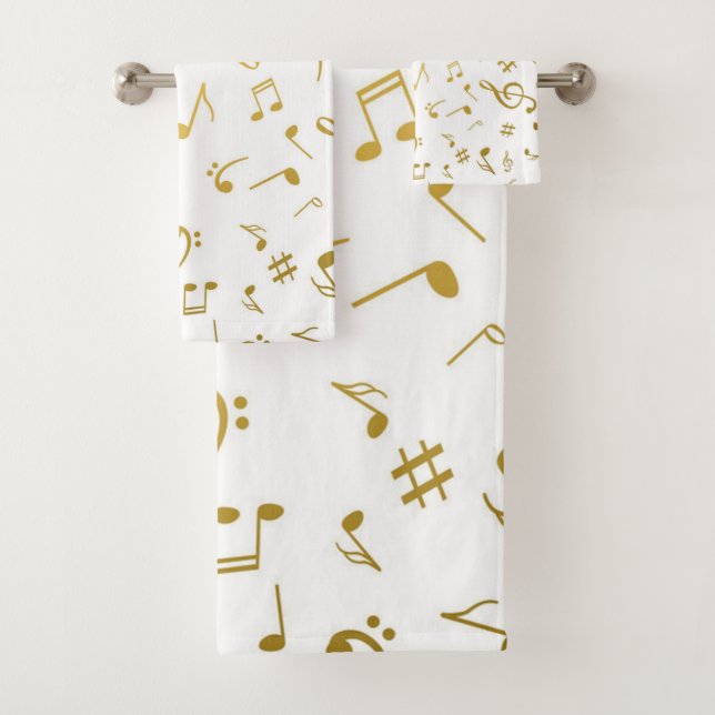 Musikmuster Badhandtuch Set (Insitu)