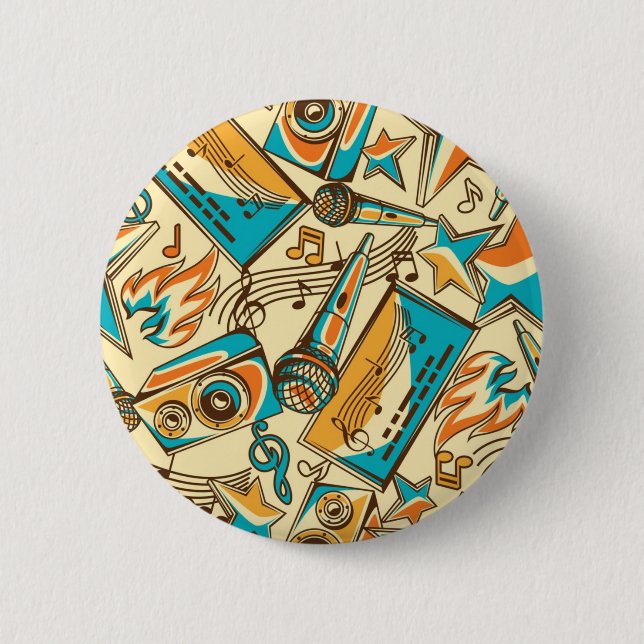 Musikmuster Button (Vorderseite)