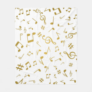 Musikmuster Fleecedecke