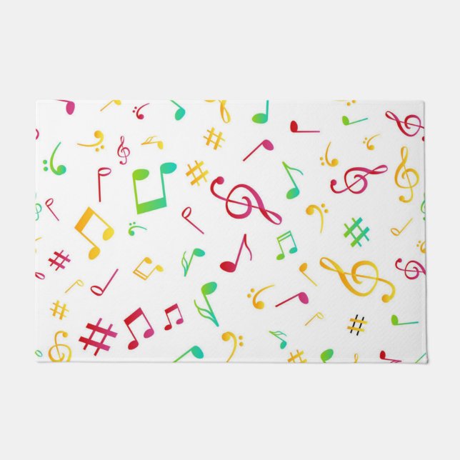 Musikmuster Fußmatte (Vorderseite)