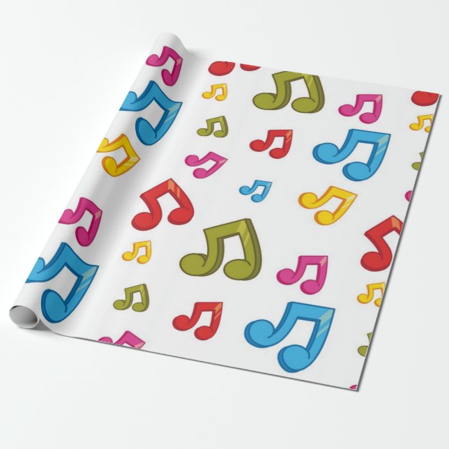 Musikmuster Geschenkpapier (Ungerollt)