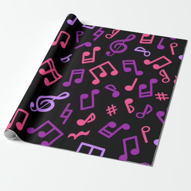 Musikmuster Geschenkpapier (Ungerollt)