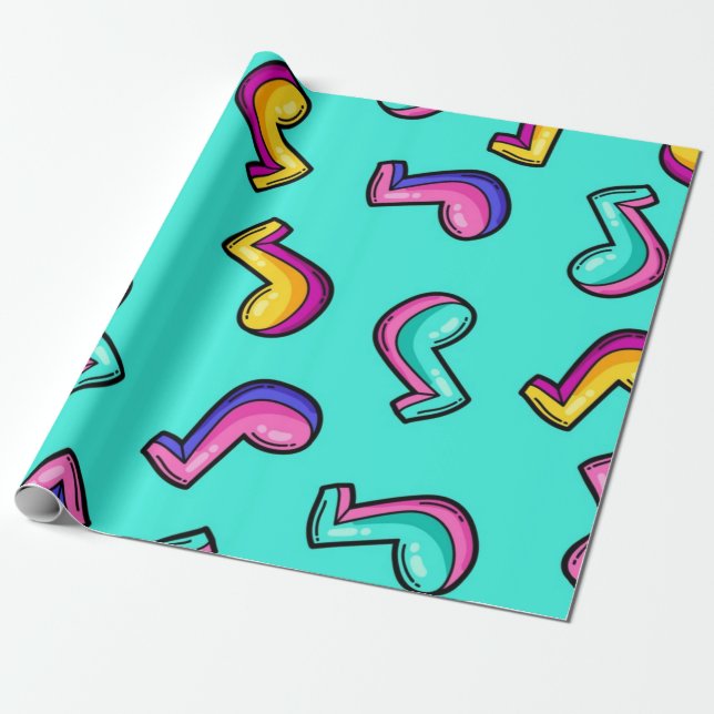Musikmuster Geschenkpapier (Ungerollt)