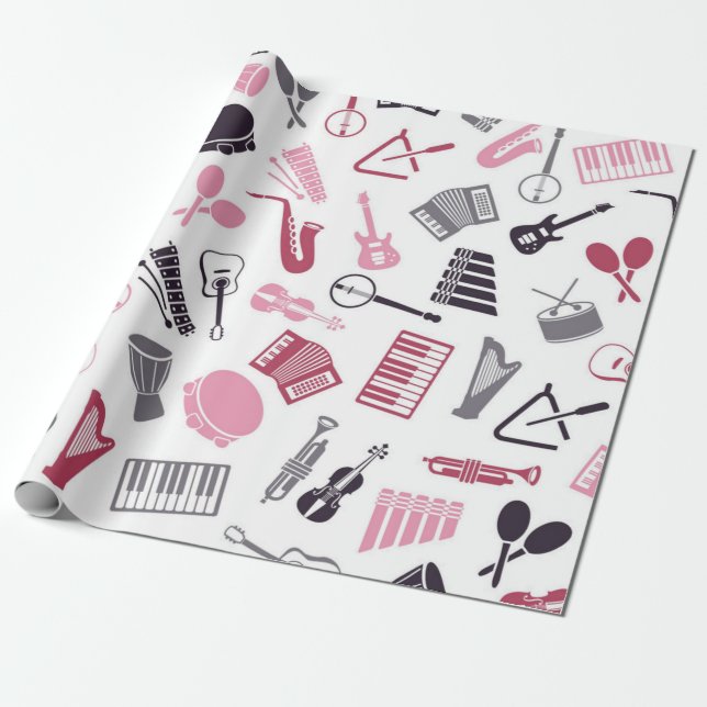 Musikmuster Geschenkpapier (Ungerollt)
