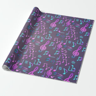 Musikmuster Geschenkpapier