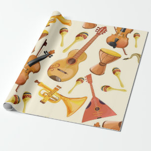 Musikmuster Geschenkpapier