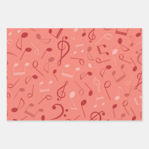 Musikmuster Geschenkpapier Set