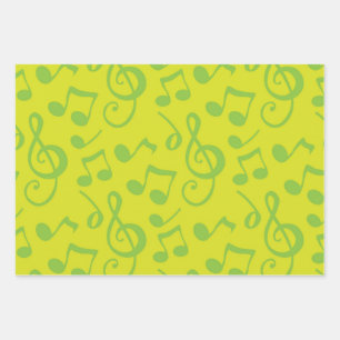 Musikmuster Geschenkpapier Set