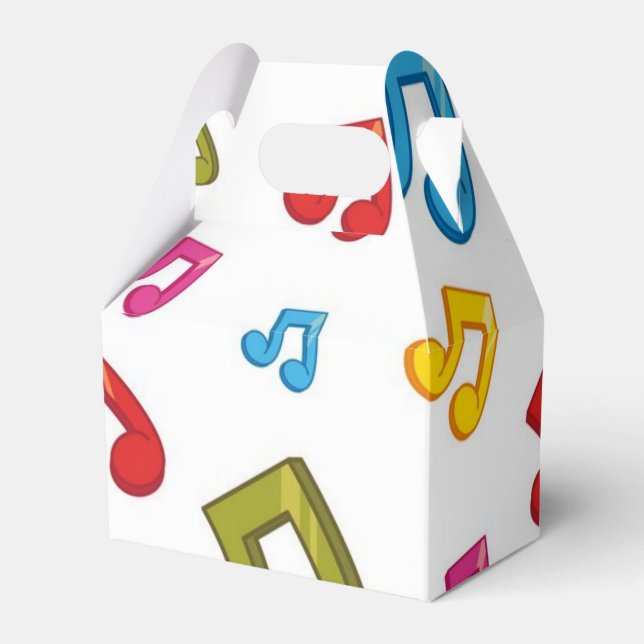 Musikmuster Geschenkschachtel (Vorderseite)