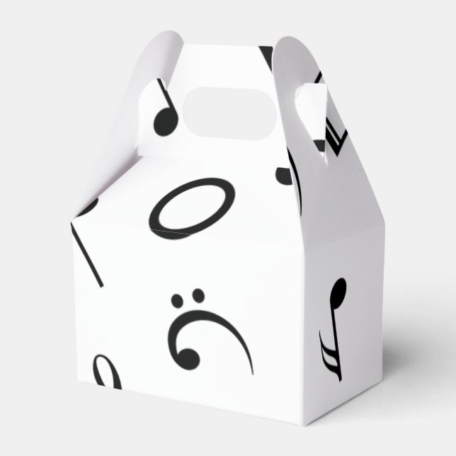 Musikmuster Geschenkschachtel (Vorderseite)