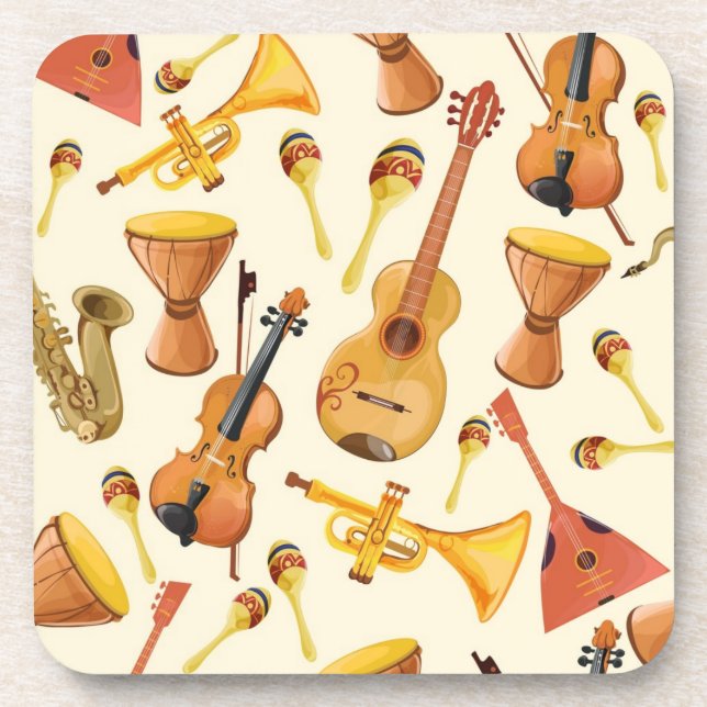 Musikmuster Getränkeuntersetzer (Vorderseite)