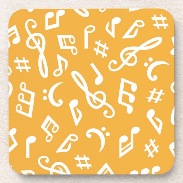 Musikmuster Getränkeuntersetzer (Vorderseite)