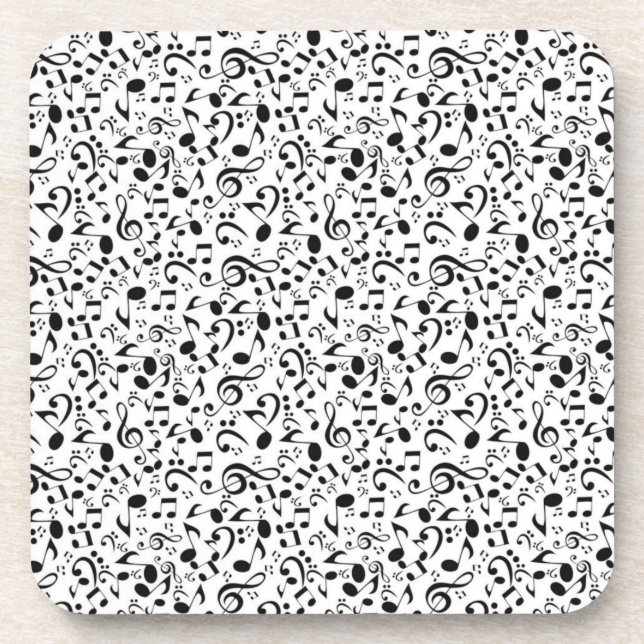 Musikmuster Getränkeuntersetzer (Vorderseite)