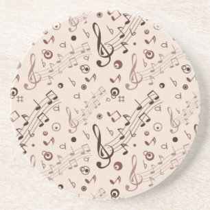 Musikmuster Getränkeuntersetzer