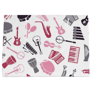 Musikmuster Große Geschenktüte