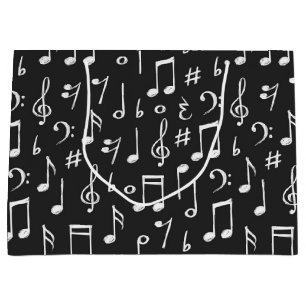 Musikmuster Große Geschenktüte