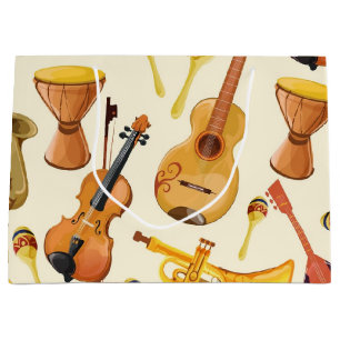 Musikmuster Große Geschenktüte