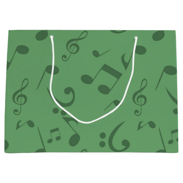 Musikmuster Große Geschenktüte (Vorderseite)