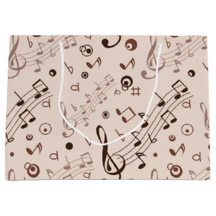 Musikmuster Große Geschenktüte