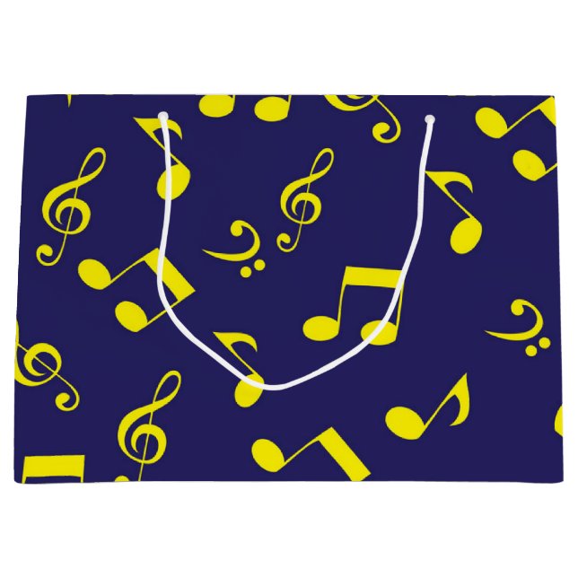 Musikmuster Große Geschenktüte (Vorderseite)