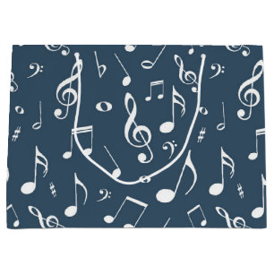 Musikmuster Große Geschenktüte