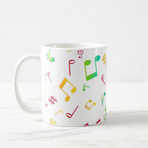 Musikmuster Kaffeetasse