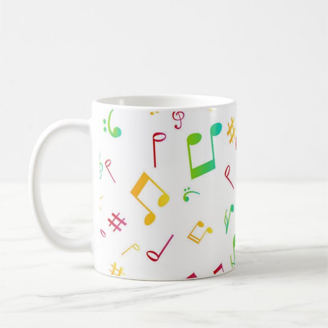 Musikmuster Kaffeetasse (Links)