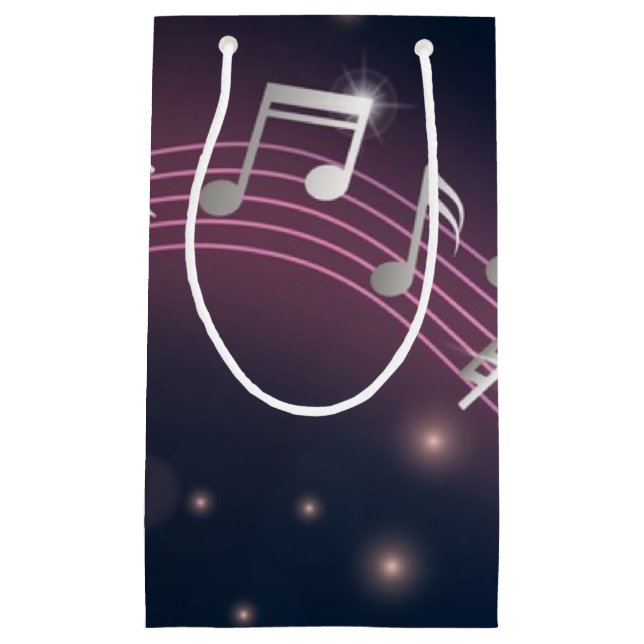 Musikmuster Kleine Geschenktüte (Vorderseite)