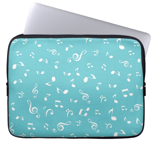 Musikmuster Laptopschutzhülle (Vorderseite)