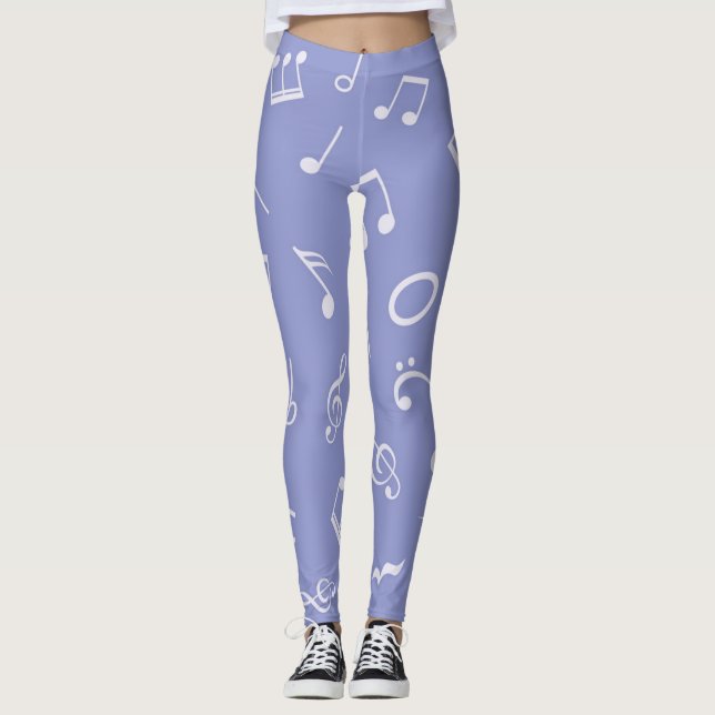 Musikmuster Leggings (Vorderseite)