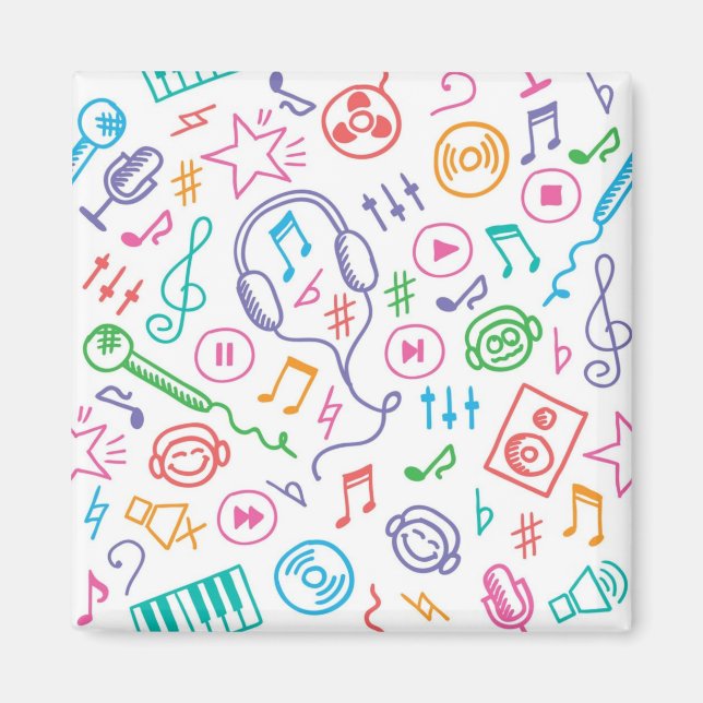 Musikmuster Magnet (Vorne)