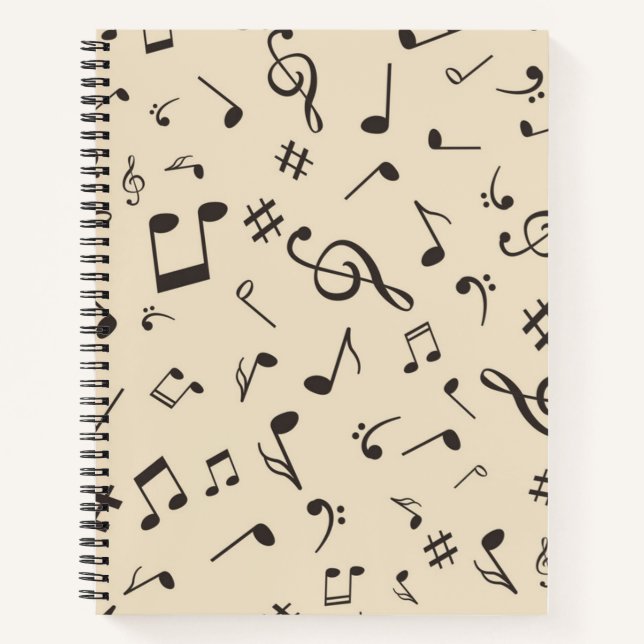 Musikmuster Notizbuch (Vorderseite)