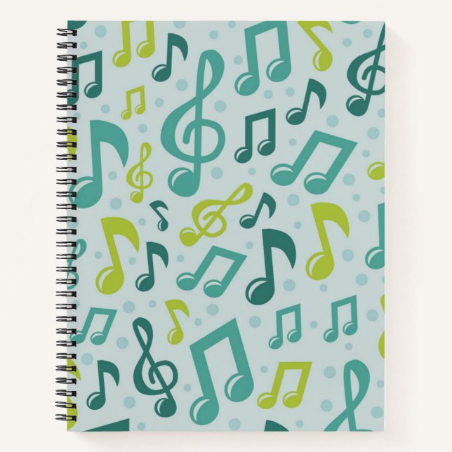 Musikmuster Notizbuch (Vorderseite)