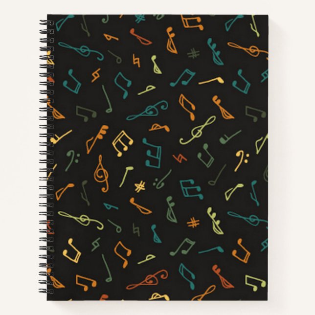 Musikmuster Notizbuch (Vorderseite)