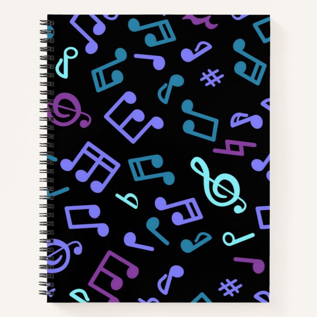 Musikmuster Notizbuch (Vorderseite)