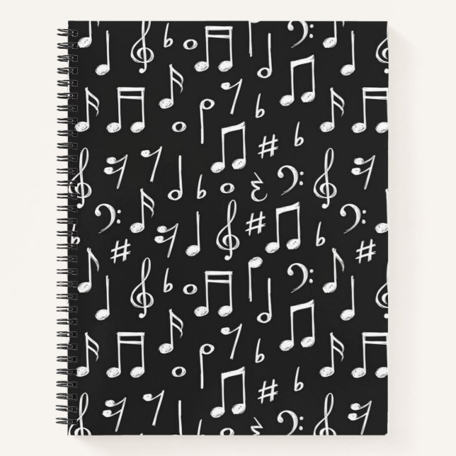 Musikmuster Notizbuch (Vorderseite)