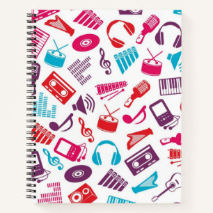 Musikmuster Notizbuch