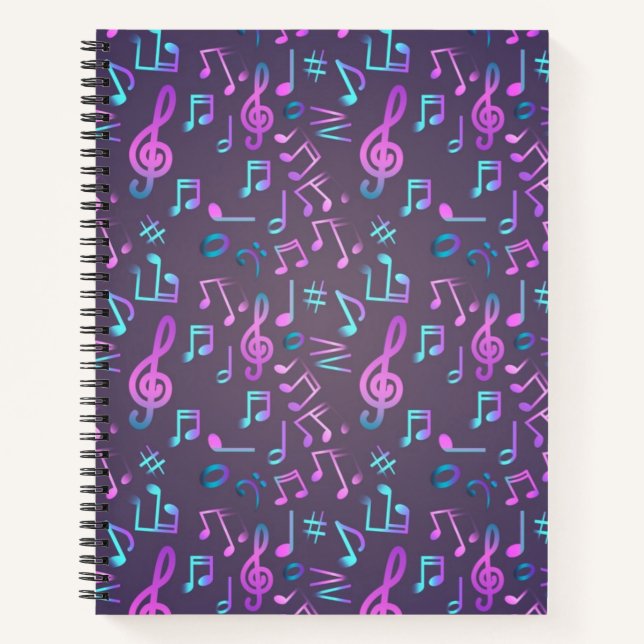Musikmuster Notizbuch (Vorderseite)