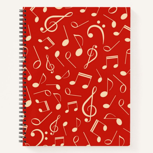 Musikmuster Notizbuch (Vorderseite)
