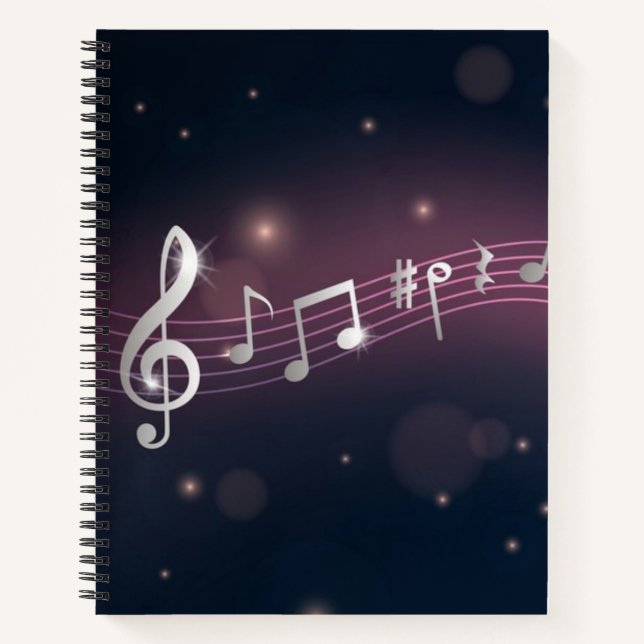 Musikmuster Notizbuch (Vorderseite)