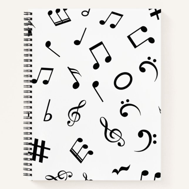 Musikmuster Notizbuch (Vorderseite)