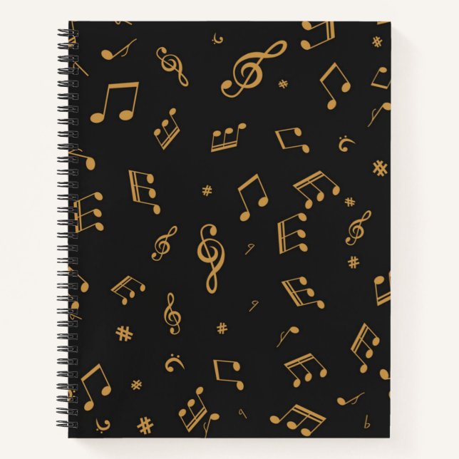 Musikmuster Notizbuch (Vorderseite)