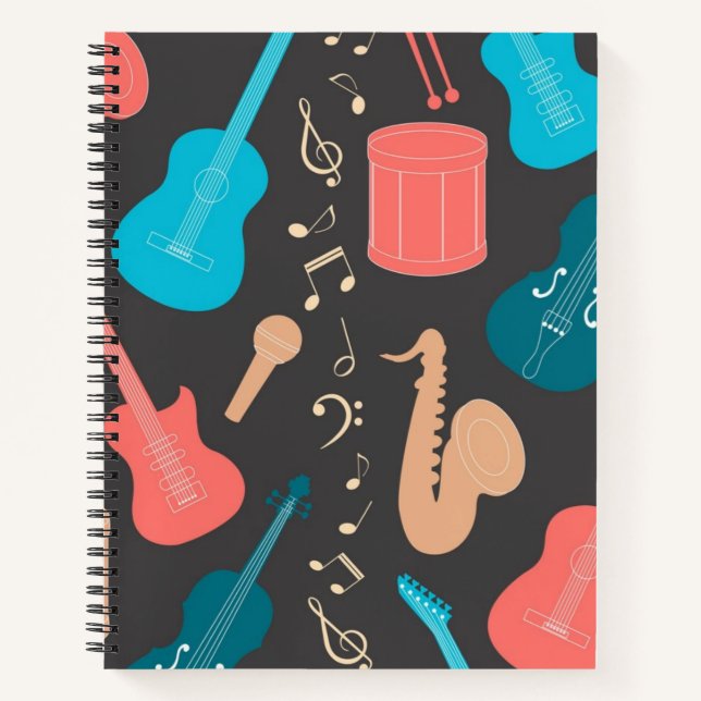 Musikmuster Notizbuch (Vorderseite)