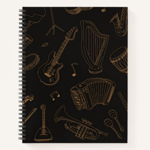 Musikmuster Notizbuch
