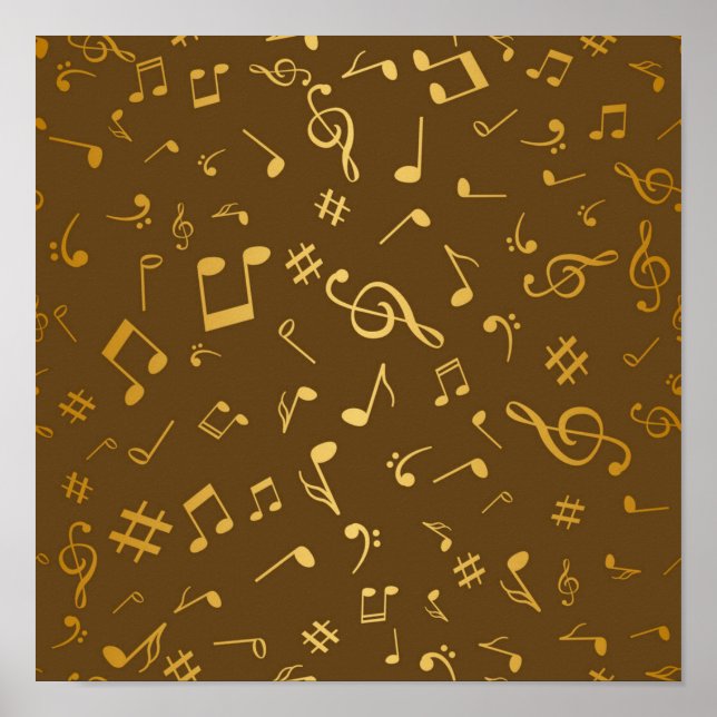 Musikmuster Poster (Vorne)