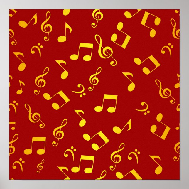 Musikmuster Poster (Vorne)
