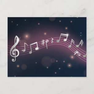 Musikmuster Postkarte