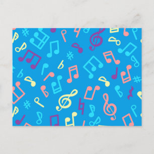 Musikmuster Postkarte