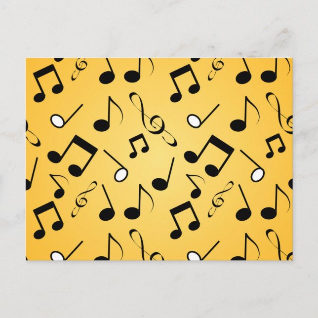 Musikmuster Postkarte (Vorderseite)