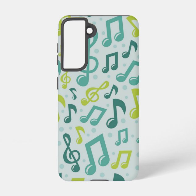 Musikmuster Samsung Galaxy Hülle (Rückseite)
